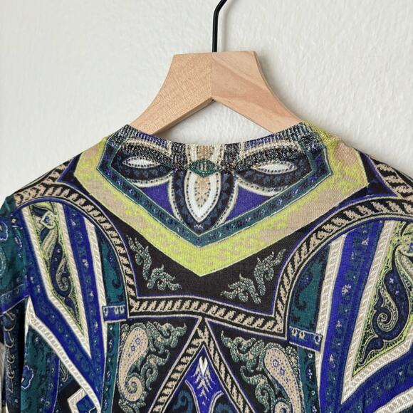 Vintage NWT Chicos Womens Multicolor Peyton Cardigan Mosaic Hippie Size Medium - Picture 7 of 9